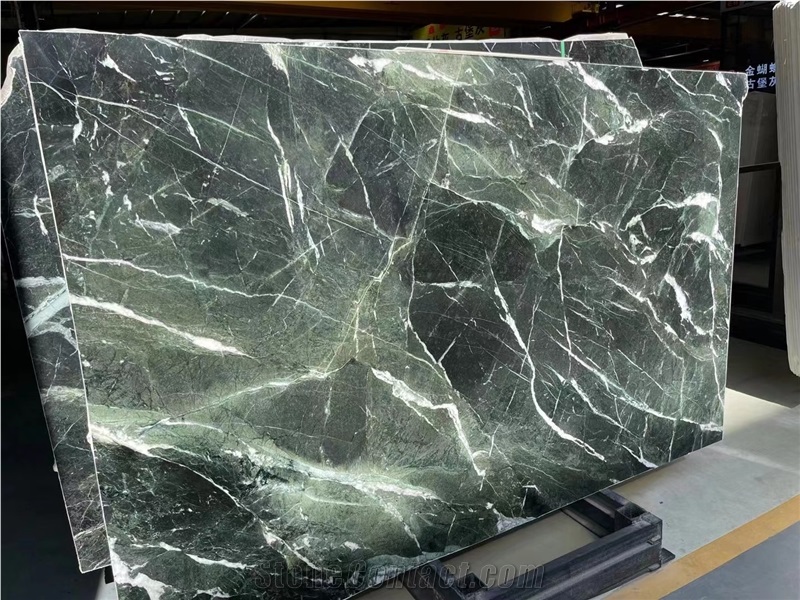 Greek Green Marble Verde Naoussa Big Slab Tile