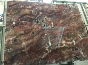 Iran Koka Onyx Small Polished Slabs For Indoor Flooring Use