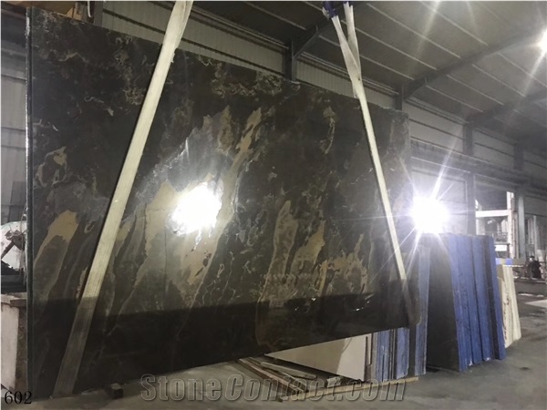 Turkey Venus Black Marble Large Size Slabs For Living Room