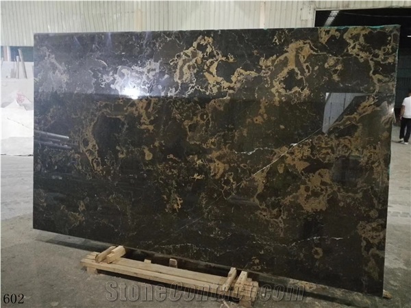 Turkey Venus Black Marble Large Size Slabs For Living Room