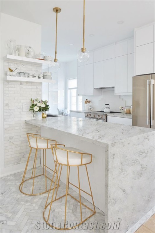 6022 Concrete Onyx Slabs For Bathroom Wall