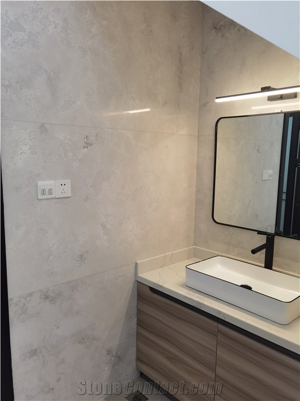 6022 Concrete Onyx Slabs For Bathroom Wall