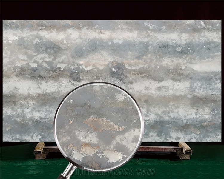6023 Concrete Cloudy Quartz Slabs For Countertops
