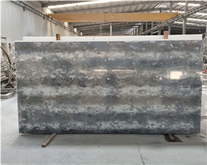 6023 Concrete Cloudy Quartz Slabs For Countertops