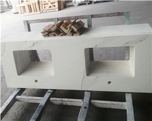 Engineered Stone 5054 Sandro Quartz Slabs For Countertops
