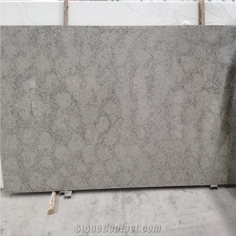 GOLDTOP OEM/ODM Marble Series Desert Grey Quartz Slabs
