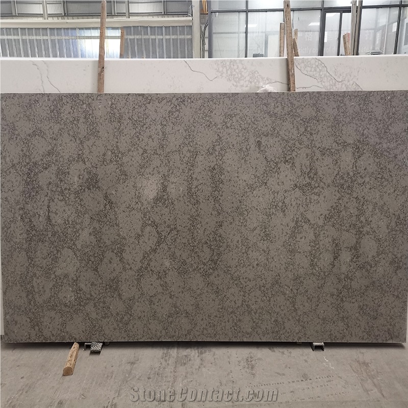 GOLDTOP OEM/ODM Marble Series Desert Grey Quartz Slabs