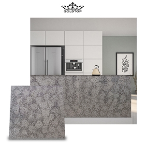 GOLDTOP OEM/ODM Marble Series Desert Grey Quartz Slabs