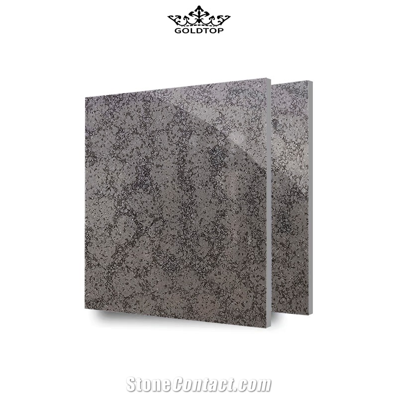 GOLDTOP OEM/ODM Marble Series Desert Grey Quartz Slabs