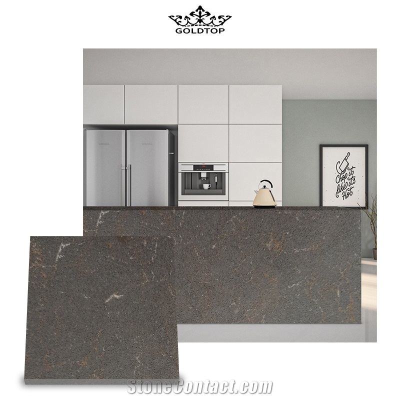 GOLDTOP OEM/ODM Marble Series Vanilla Quartz Slabs