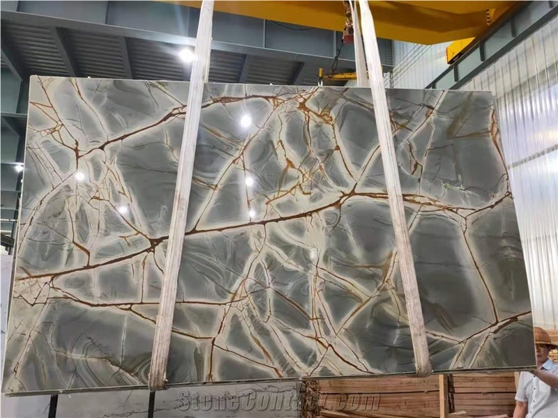 Blue Roma Natural Wall/Floor Tiles Luxury Slabs Quartzite