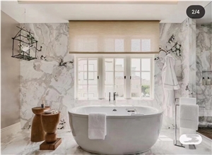 Factory Price White Marble Slabs For Bathroom