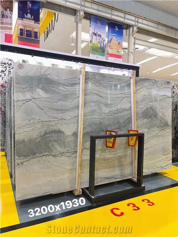 GOLDTOP OEM/ODM Brazilian Calacatta White Quarzite Slabs
