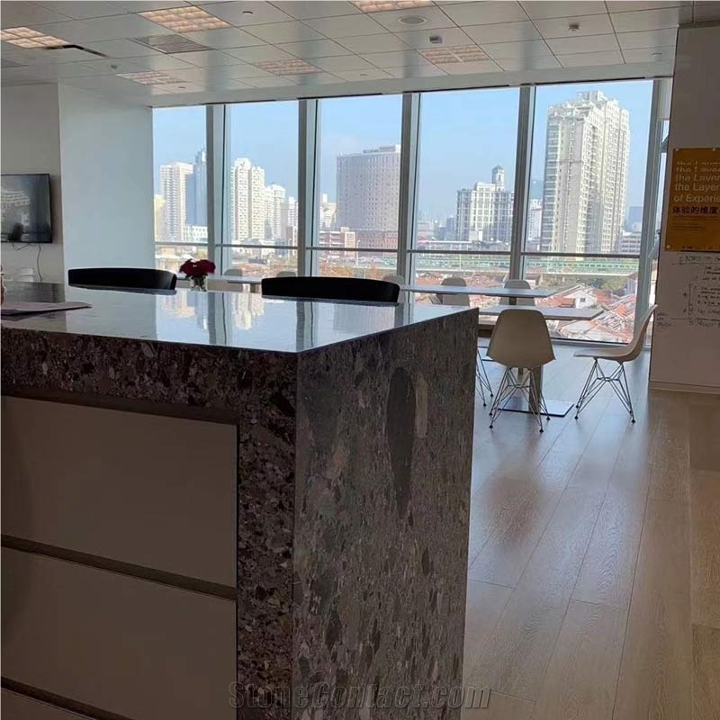 GOLDTOP OEM/ODM Fossil Grey Marble Slabs