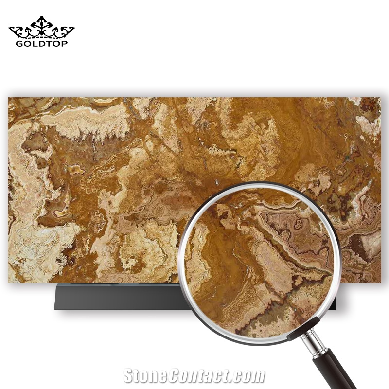 GOLDTOP OEM/ODM Persian Tiger Onyx Polished Tiles