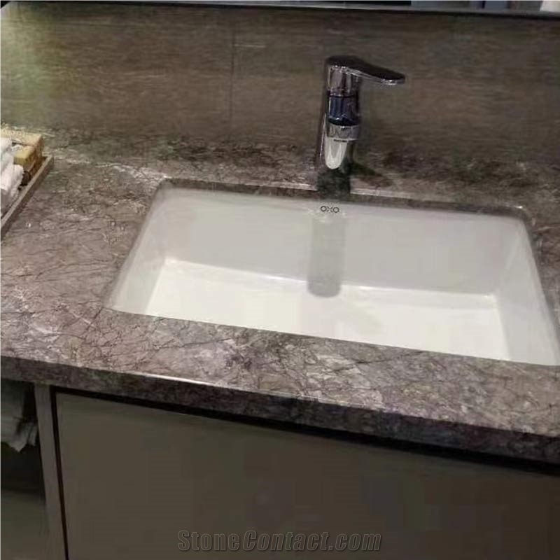 GOLDTOP OEM/ODM Teferi Grey Marble Slabs