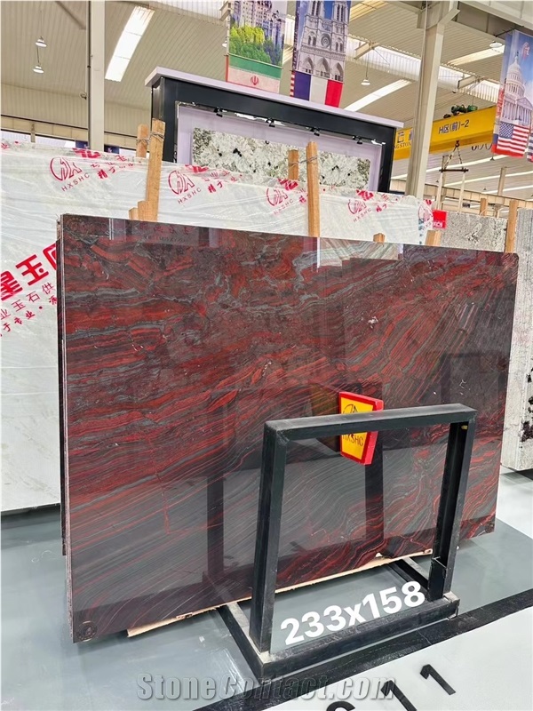 Iron Red Luxury Granite Natural Tiles&Slabs Polished Stone