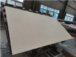 Ivory White Cheese Limestone Polished Natural Stone Slab/Tile