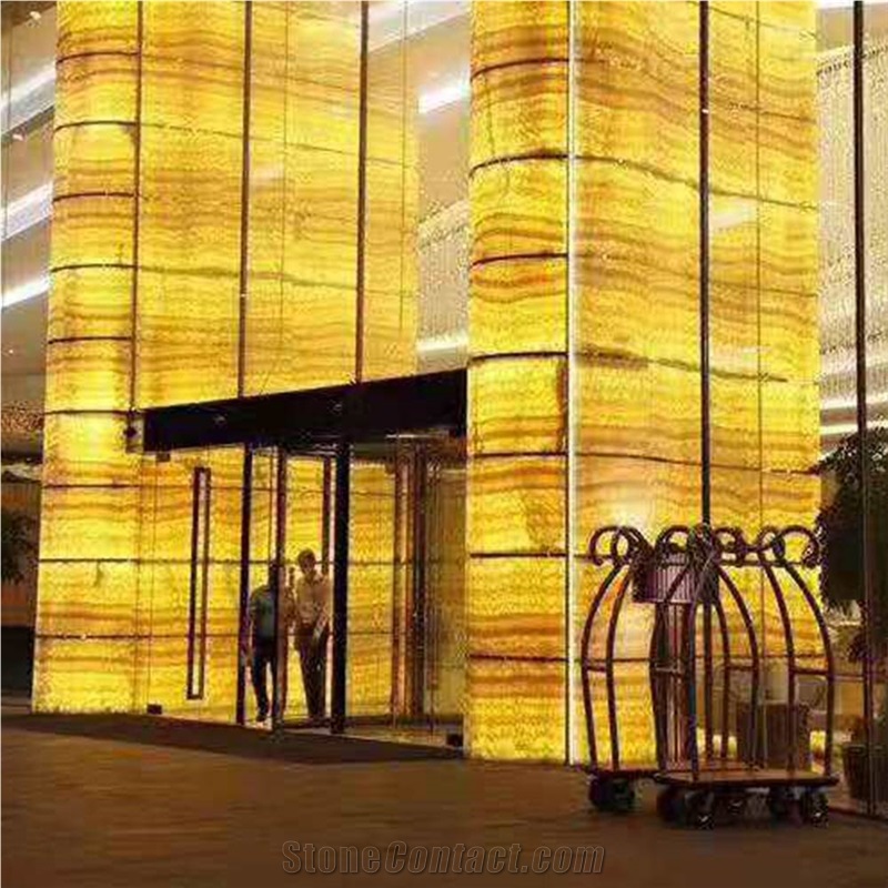 Luxury Honey Yellow Onice Natural Slabs & Tiles Onyx Stone