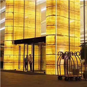 Luxury Honey Yellow Onice Natural Slabs & Tiles Onyx Stone