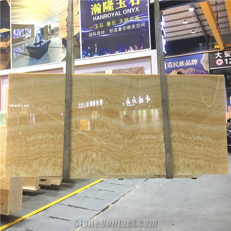 Luxury Honey Yellow Onice Natural Slabs & Tiles Onyx Stone
