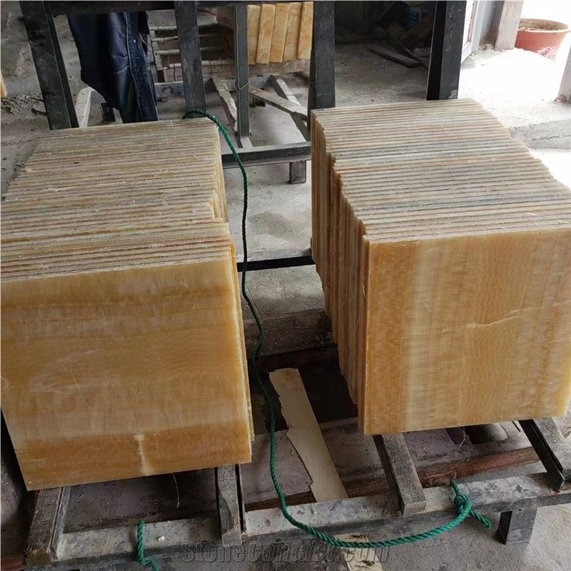 Luxury Honey Yellow Onice Natural Slabs & Tiles Onyx Stone