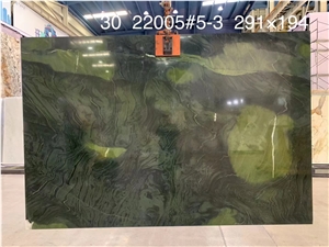 Luxury Natural Slabs Avocado Green Wall/Floor Tiles Stone