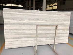 Polished High Quality Crema Toscana Travertine Slabs/Tiles