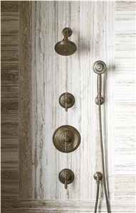 Polished High Quality Crema Toscana Travertine Slabs/Tiles