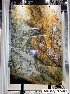 Shangri-La Green Luxury Stone Slabs Polish Wall/Floor Tiles