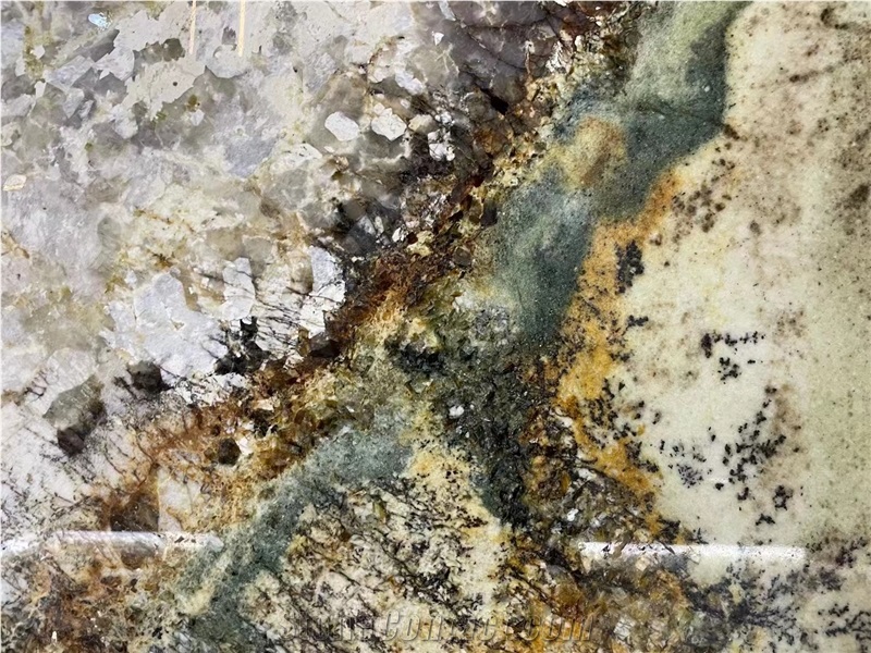 Shangri-La Green Luxury Stone Slabs Polish Wall/Floor Tiles