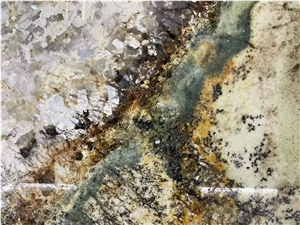 Shangri-La Green Luxury Stone Slabs Polish Wall/Floor Tiles