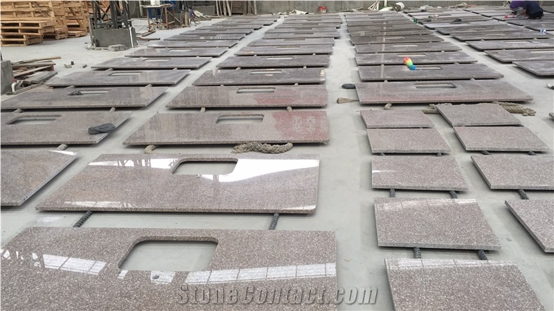 Vantage Pattern Red Granite G648 Zhengpu Red Kitchen Countertops