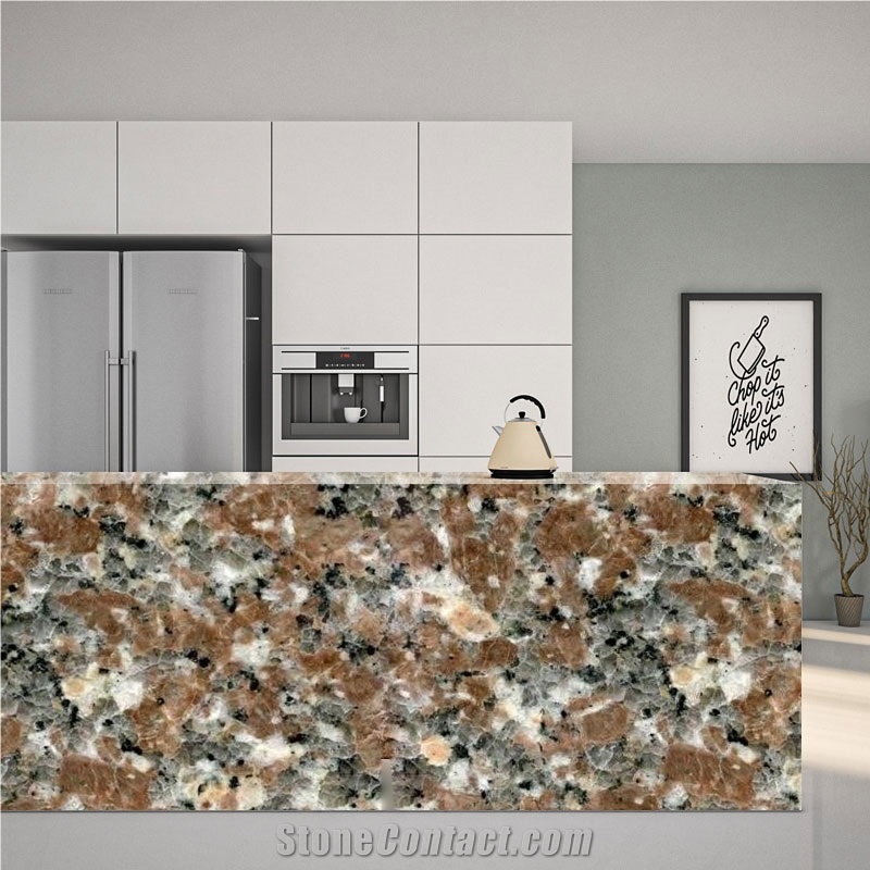 Vantage Pattern Red Granite G648 Zhengpu Red Kitchen Countertops