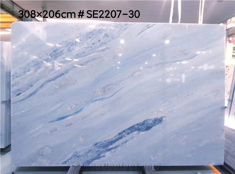 Azul Cintilante Blue Marble Slab
