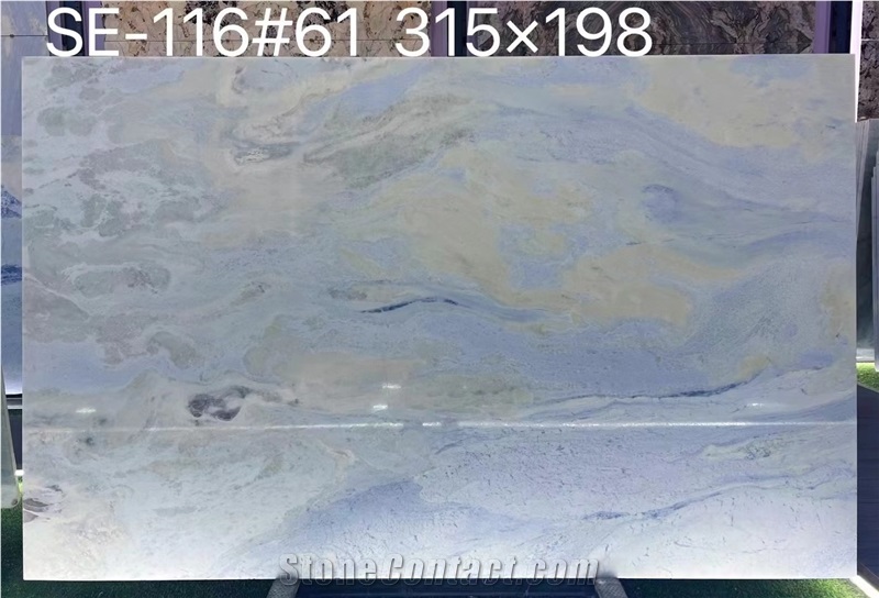 Azul Cintilante Blue Marble Slab