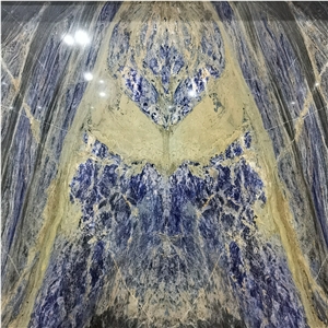 Bookmatch Azul Ascas Blue Granite Slab