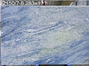 Brazil Azul Mediterranean Blue Quartzite Slab