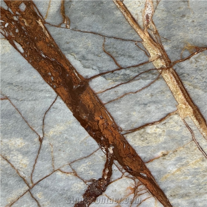 Deep River Grey Marble Slab