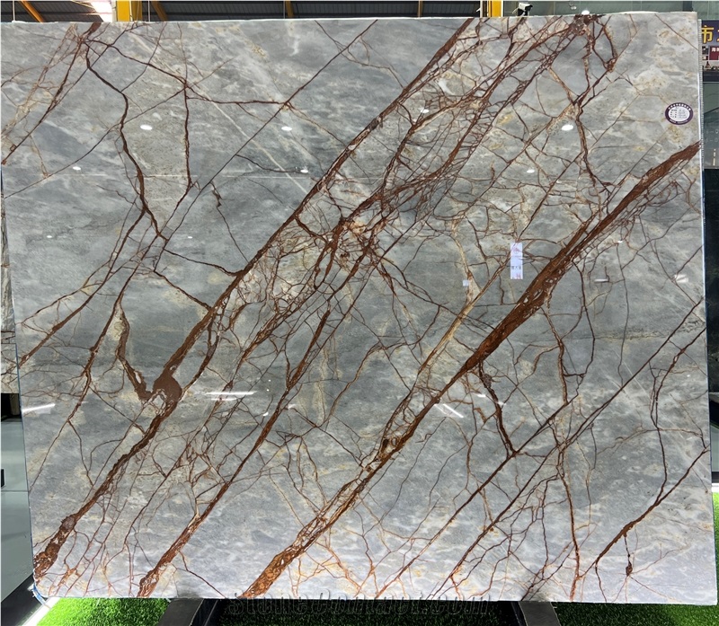 Deep River Grey Marble Slab