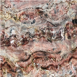 Louis Black Red Agate Marble Slab