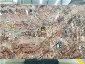 Louis Red Agate Marble Slab