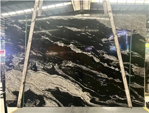 Titanium Black Granite Slab