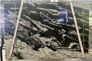 Titanium Black Granite Slab