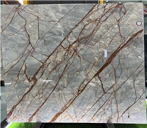 Turkey River Grey Marble Slab