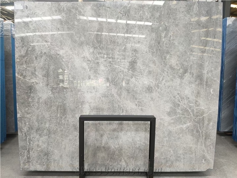 Turkey Tundra Grey Fatty Grey Marble Slabs Polished