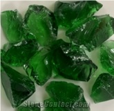 Glass Stone Block Green Color
