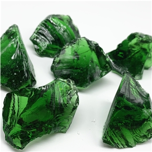 Glass Stone Block Green Color