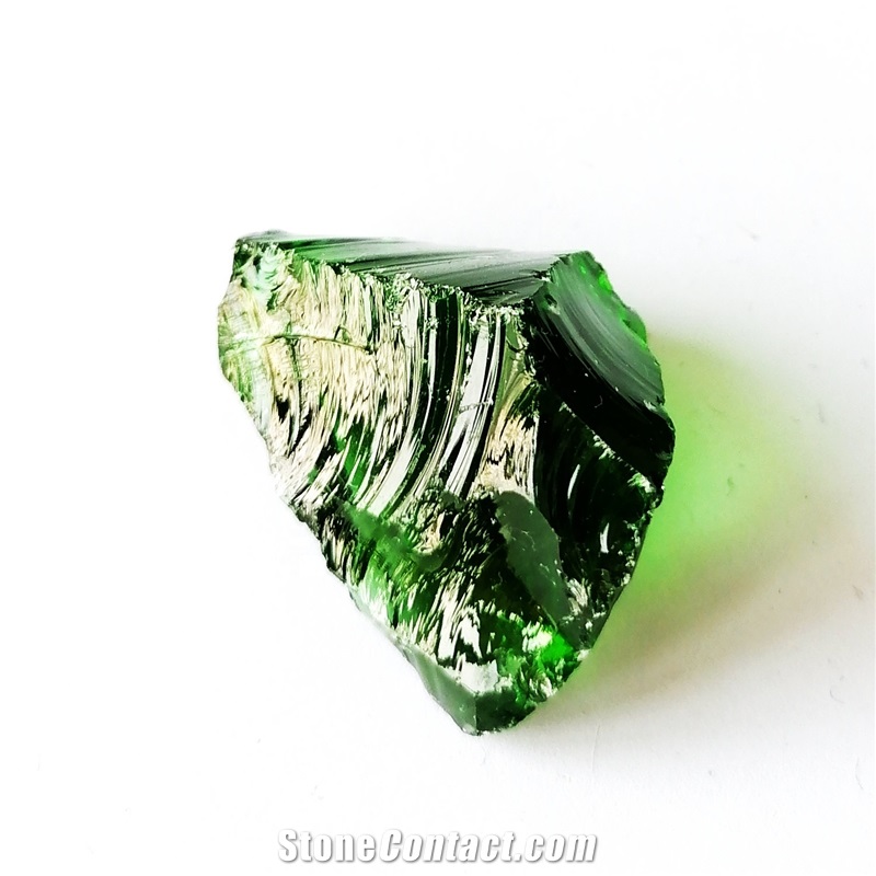 Glass Stone Block Green Color