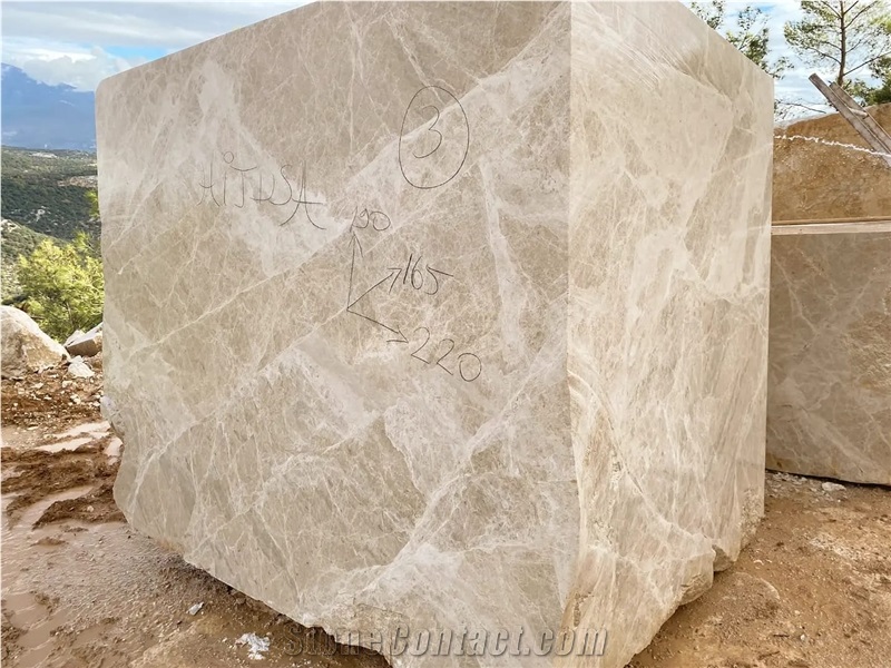 Patara Light Emperador Marble Blocks